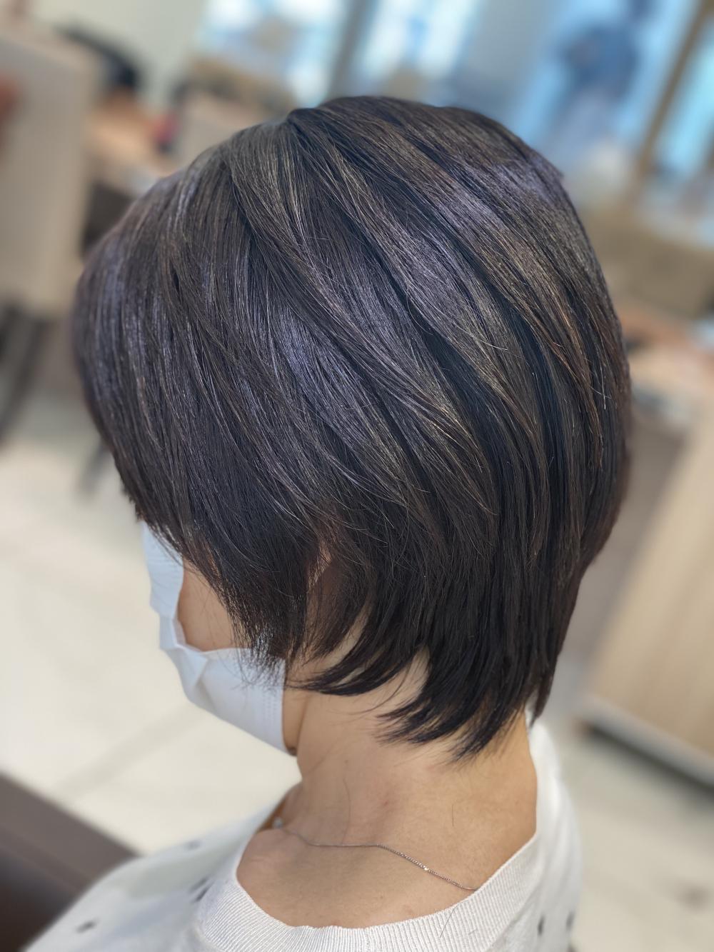 ナチュラル縮毛矯正＋ショートスタイル